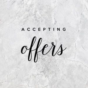 ACCEPTING REASONABLE OFFERS ✨